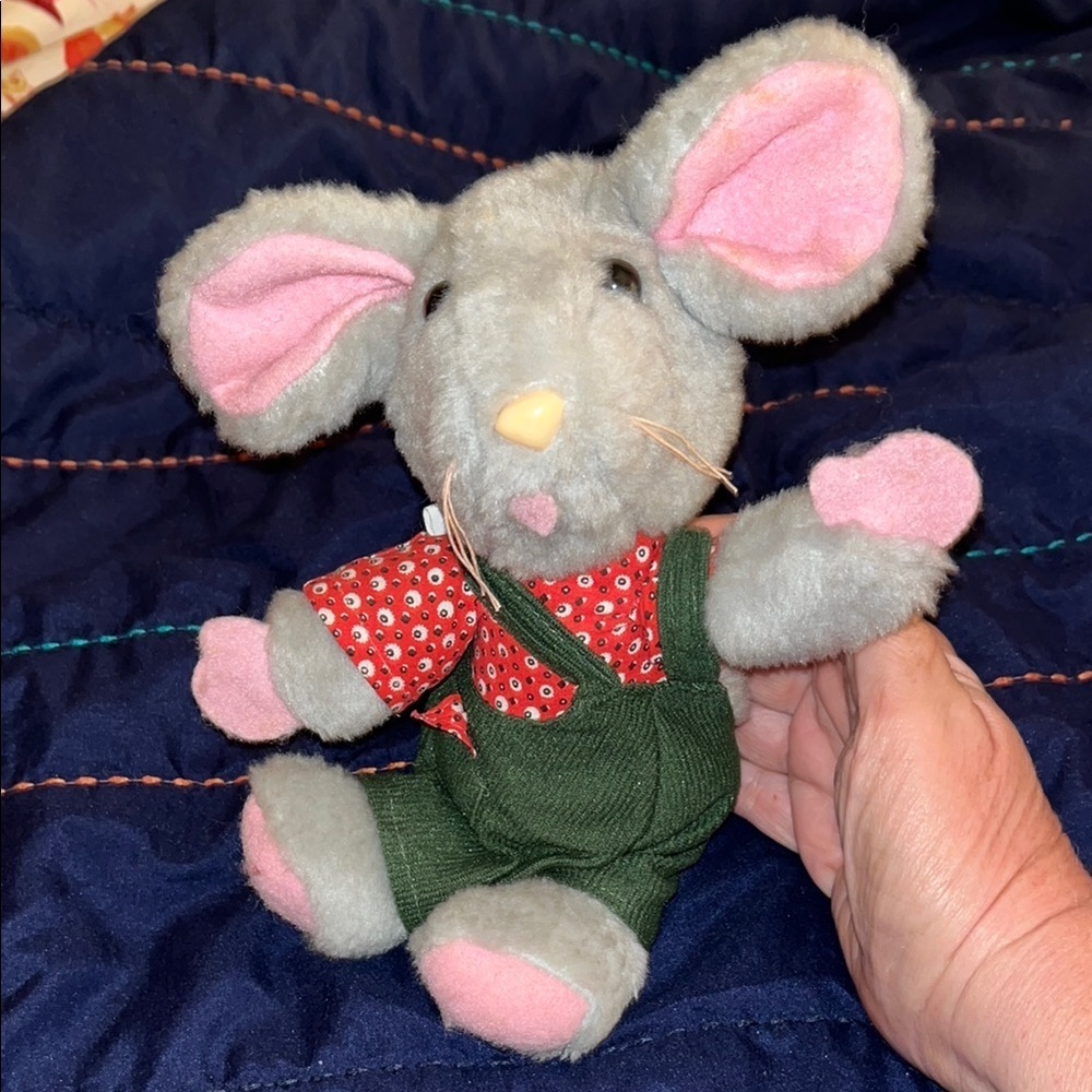 Vintage Knickerbocker Animals of Distinction plush mouse stuffed toy
